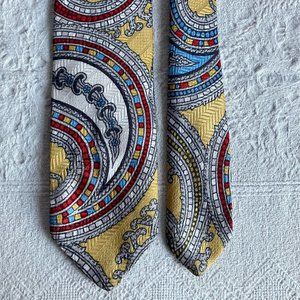 Yellow Paisley Necktie
